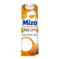 Tartós tej, dobozos, laktózmentes, 2,8%, 1 l, MIZO