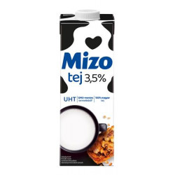 Tartós tej, visszazárható dobozban, 3,5%, 1 l, MIZO Tartós tej, visszazárható dobozban, 3,5%, 1 l, MIZO