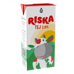 Tartós tej, dobozos, 2,8%, 1 l, RISKA Tartós tej, dobozos, 2,8%, 1 l, RISKA