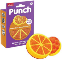 Súrolószivacs, extra erős, VILEDA "Punch Dual Action Scrub", narancs Súrolószivacs, extra erős, VILEDA "Punch Dual Action Scrub", narancs