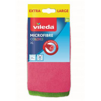 Törlőkendő, mikroszálas, 2 db, VILEDA "Colors" Törlőkendő, mikroszálas, 2 db, VILEDA "Colors"