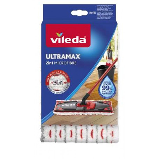 Lapos gyorsfelmosó nedves utántöltő, 2 in 1, VILEDA "Ultramax"