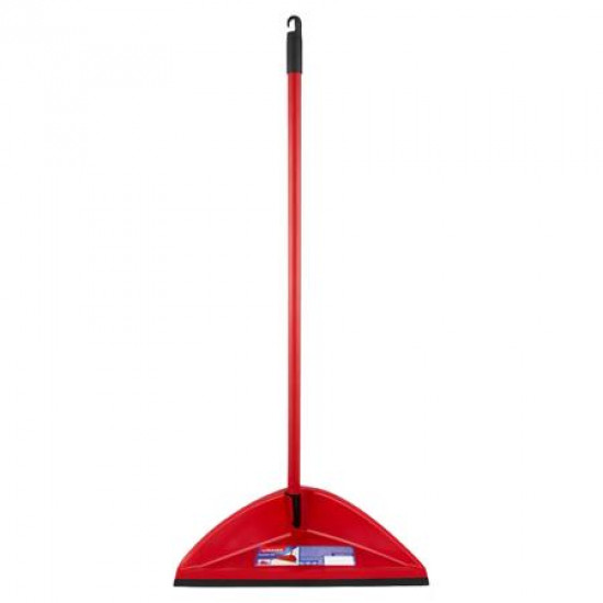 Szemeteslapát, hosszúnyelű, szélesszájú, VILEDA "Flexi", piros