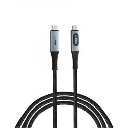 USB kábel, USB-C - USB-C, 1,2 m, 100W, teljesítménykijelzővel, VERBATIM