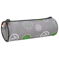 Tolltartó, henger alakú, cipzáras, LEGO "Ninjago Elemental Master of Energy", szürke-mintás