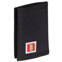 Pénztárca, tépőzáras, LEGO "Bricks", fekete-mintás