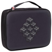 Uzsonnás táska, LEGO "Bricks", fekete-mintás