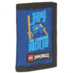 Pénztárca, tépőzáras, LEGO "Ninjago Jay", kék-mintás Pénztárca, tépőzáras, LEGO "Ninjago Jay", kék-mintás