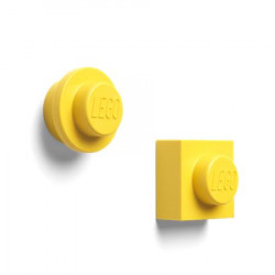 Mágnes, 2 különböző forma, LEGO, sárga Mágnes, 2 különböző forma, LEGO, sárga