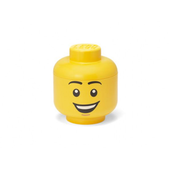 Tárolódoboz, fej, kicsi, LEGO, Happy Boy