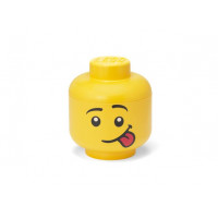 Tárolódoboz, fej, kicsi, LEGO, Silly