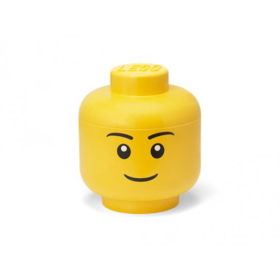 Tárolódoboz, fej, nagy, LEGO, Boy