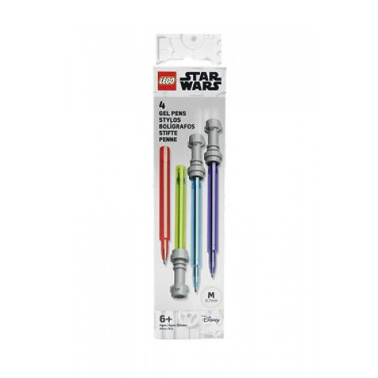 Zseléstoll készlet, 0,7 mm, fénykard, LEGO "Star Wars", 4 különböző szín