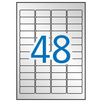 Etikett, 45,7x21,2 mm, poliészter, időjárásálló, kerekített sarkú, APLI, ezüst, 960 etikett/csomag Etikett, 45,7x21,2 mm, poliészter, időjárásálló, kerekített sarkú, APLI, ezüst, 960 etikett/csomag