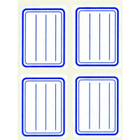 Füzetcímke, kék szegélyes, vonalas, 38x50 mm, 20 db, APLI Füzetcímke, kék szegélyes, vonalas, 38x50 mm, 20 db, APLI