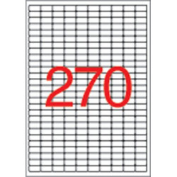 Etikett, univerzális, 17,8x10 mm, eltávolítható, kerekített sarkú, APLI, 6750 etikett/csomag