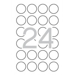 Etikett, 40 mm kör, biztonsági, APLI, 240 etikett/csomag