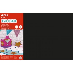 Moosgumi, 400x600 mm, APLI "Eva Sheets", fekete