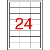 Etikett, 64,6x33,8 mm, poliészter, időjárásálló, APLI, 2400 etikett/csomag