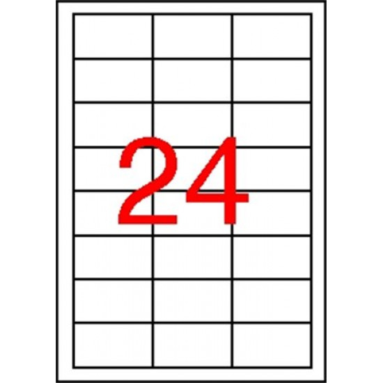 Etikett, 64,6x33,8 mm, poliészter, időjárásálló, APLI, 2400 etikett/csomag
