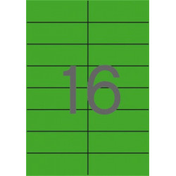 Etikett, 105x37 mm, színes, APLI, zöld 1600 etikett/csomag