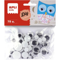 Mozgó szem, kör, APLI "Creative", fekete-fehér Mozgó szem, kör, APLI "Creative", fekete-fehér