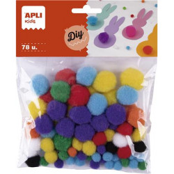 Pom-pom, APLI "Creative", vegyes színek