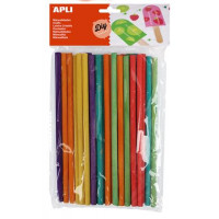 Pálcika, fa, 150x5 mm, APLI "Creative", színes Pálcika, fa, 150x5 mm, APLI "Creative", színes