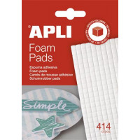 Ragasztó négyzetek, 414 db/csomag, kétoldalas, APLI Ragasztó négyzetek, 414 db/csomag, kétoldalas, APLI
