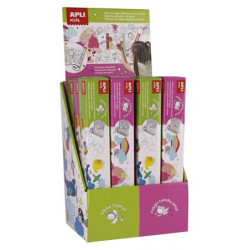 Színező tekercs display, öntapadó, APLI