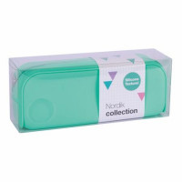 Tolltartó, cipzáras, szilikon, APLI "Nordik", türkiz zöld Tolltartó, cipzáras, szilikon, APLI "Nordik", türkiz zöld