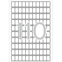 Etikett, 12x18 mm, kerekített sarkú, A5 hordozón, APLI, 1650 etikett/csomag Etikett, 12x18 mm, kerekített sarkú, A5 hordozón, APLI, 1650 etikett/csomag