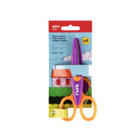 Olló, kreatív, ívelt, APLI Kids "Curved", lila-narancssárga