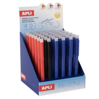 Zseléstoll display, 0,5 mm, nyomógombos, törölhető, APLI "Erasable", vegyes színek