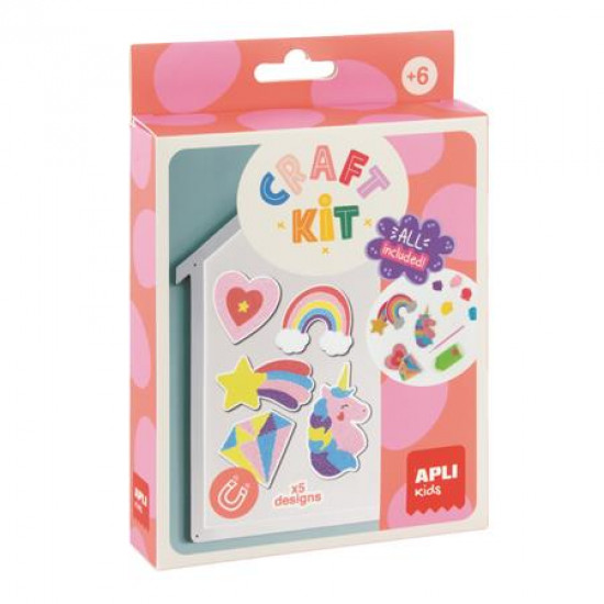 Gyémántmozaik mágnes készlet, APLI Kids "Craft Kit" Gyémántmozaik mágnes készlet, APLI Kids "Craft Kit"