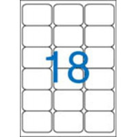 Etikett, univerzális, 63,5x46,6 mm, kerekített sarkú, VICTORIA, 1800 etikett/csomag