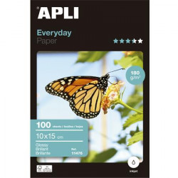 Fotópapír, tintasugaras, 10x15 cm, 180 g, fényes, APLI "Everyday" Fotópapír, tintasugaras, 10x15 cm, 180 g, fényes, APLI "Everyday"