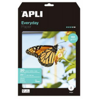 Fotópapír, tintasugaras, A4, 180 g, fényes, APLI "Everyday" Fotópapír, tintasugaras, A4, 180 g, fényes, APLI "Everyday"