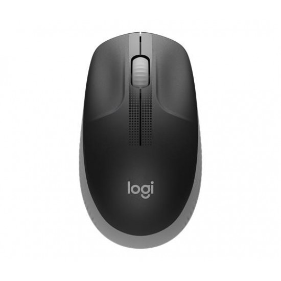 Egér, vezeték nélküli, optikai, USB, LOGITECH, "M190", szürke