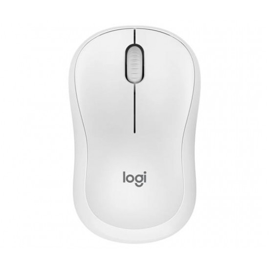 Egér, vezeték nélküli, optikai, csendes, BT, LOGITECH "M240", piszkosfehér