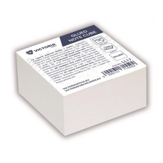 Kockatömb, 85x85x40 mm, ragasztott, VICTORIA OFFICE