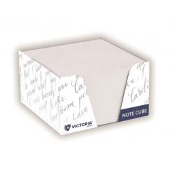 Kockatömb adagolóval, 85x85x40 mm, VICTORIA OFFICE