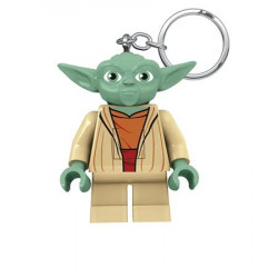 Kulcstartó, LED világítással, LEGO "Star Wars Yoda"