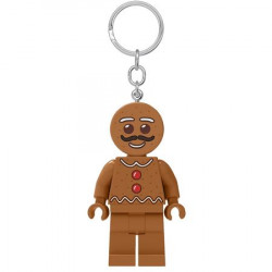 Kulcstartó, LED világítással, LEGO "Gingerbread Man"
