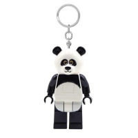 Kulcstartó, LED világítással, LEGO "Panda Guy"