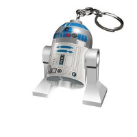 Kulcstartó, LED világítással, LEGO "Star Wars R2D2"