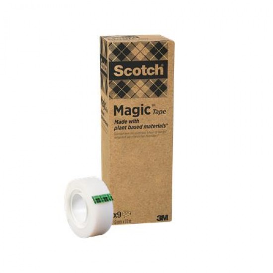 Ragasztószalag, 19 mm x 33 m, környezetbarát, 3M "Scotch® Magic™", áttetsző