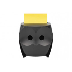 Jegyzettömb adagoló, "Z", 3M POSTIT "Bagoly", fekete