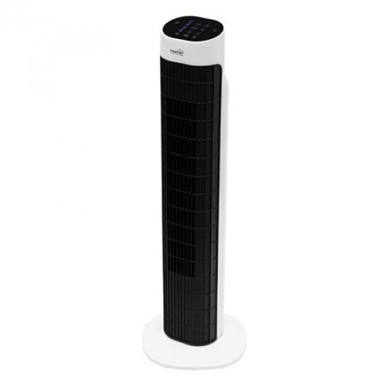 Oszlopventilátor, távirányítóval, 79 cm, 45 W, HOME, fekete