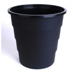 Papírkosár, 15 l, VICTORIA, fekete